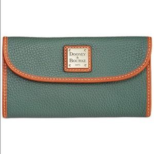 Dooney & Bourke Pebble Leather Continental Clutch